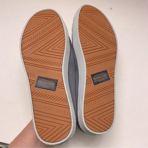 Pendleton Mens Point Magu Sneakers gray canvas loafer moccasins washable 10 - Picture 10 of 10